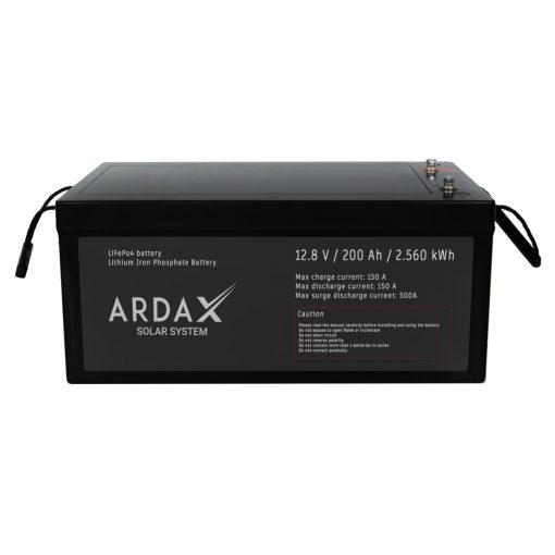 Ardax 12.8V 200Ah LiFePO4 akkumulátor