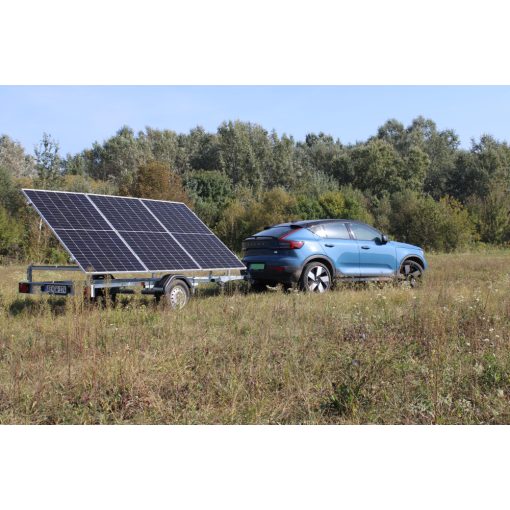 Napelemes utánfutó - Szigetüzemű mobil rendszer (3kW, 10kWh LifePo4) - Napi Bérlési lehetőség!