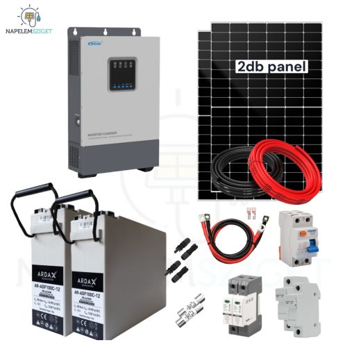 2-3kW NAPELEMES RENDSZER (SZIGET ÜZEMŰ 24V)