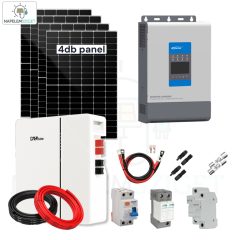   3kW NAPELEMES RENDSZER (SZIGET ÜZEMŰ 48V, 5kWh LifePo4 akku)