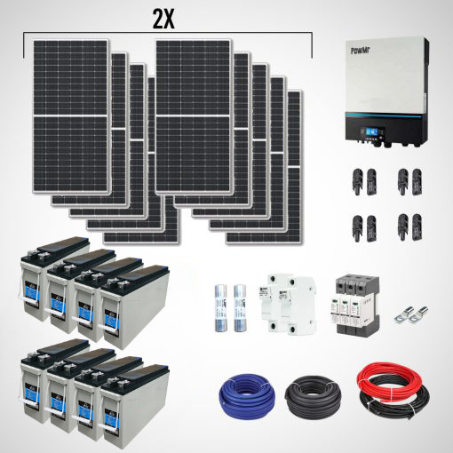 8kW hibrid napelemes rendszer (szigetüzemű 48V) - Ardax - Extreme2