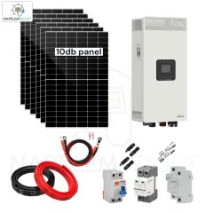   5,5kW hibrid napelemes rendszer (EPEVER inverter, 10db 460W panel)