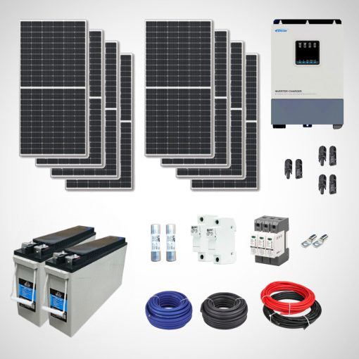 3-4kW hibrid napelemes rendszer (5kWh szigetüzemű 24V) - Ardax - BarkácsNomád3