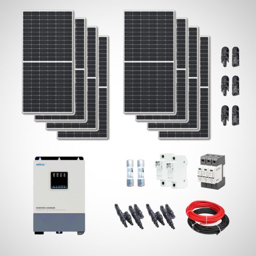 3-4KW hibrid napelemes rendszer  (szigetüzemű 24V) - Ardax - BölcsNomád1 v2