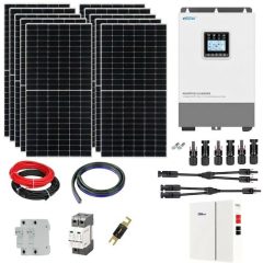   5kW hibrid napelemes rendszer (szigetüzemű 48V) - Ardax - BölcsNomád2 LiFePo4